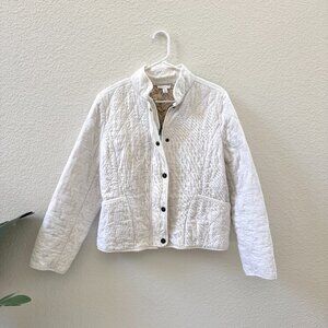 Vintage White Quilted Jacket